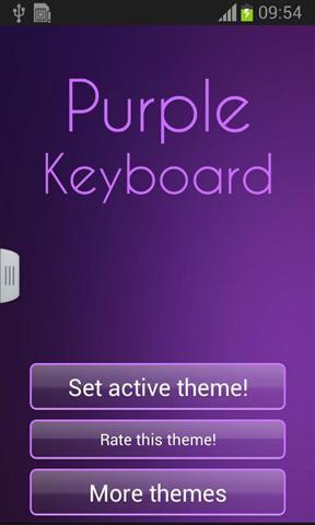 Keyboard Free Purple Theme紫色键盘输入法手机版