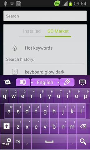 Keyboard Free Purple Theme紫色键盘输入法手机版