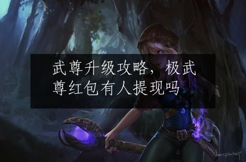 武尊升级攻略，极武尊红包有人提现吗