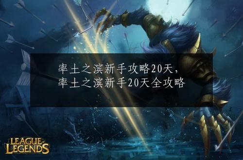 率土之滨新手攻略20天，率土之滨新手20天全攻略