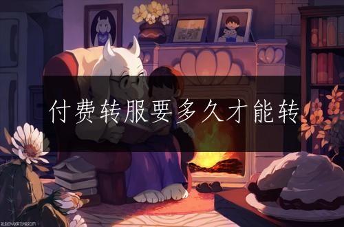 付费转服要多久才能转