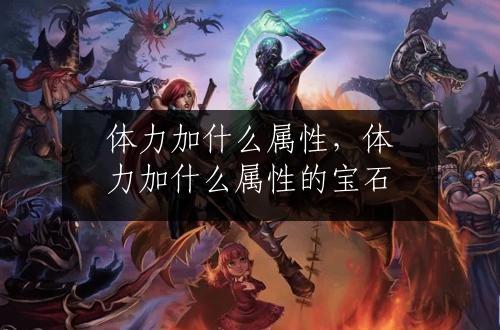 体力加什么属性，体力加什么属性的宝石